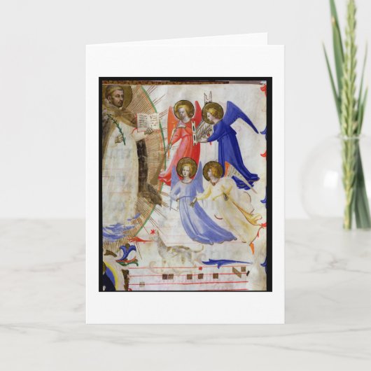 Carte ds 558 f.67v St Dominic avec quatre anges (Devant)