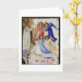 Carte ds 558 f.67v St Dominic avec quatre anges (Fleur jaune)