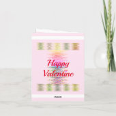 Carte d'spirales colorées de Saint-Valentin custom (Dos)