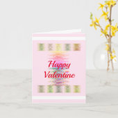 Carte d'spirales colorées de Saint-Valentin custom (Fleur jaune)