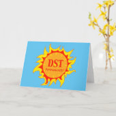 Carte DST en permanence - Heure d'été (Fleur jaune)