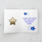 Carte du 11e anniversaire pour Superstar (Intérieur)