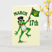 Carte du 17 mars Lucky Leap (Fleur jaune)