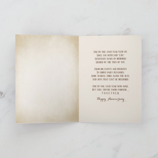 Carte du 17e anniversaire de Starfish (Intérieur)