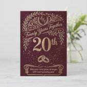 Carte du 20e anniversaire de Maroon (Debout devant)