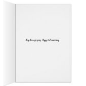 Carte du 2e anniversaire, Fleurs Tan (Intérieur (Droit))