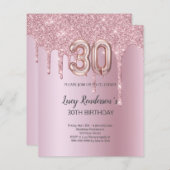 Carte du 30e anniversaire pour elle (Devant / Derrière)