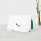 Carte du 35e anniversaire de mariage cœur vert éme (Dos)