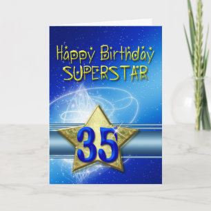 Carte du 35e anniversaire pour Superstar