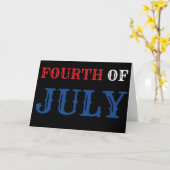 Carte du 4 juillet (Fleur jaune)