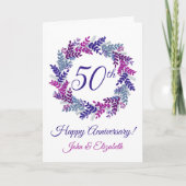 Carte du 50e anniversaire de Mariage de la couronn (Devant)