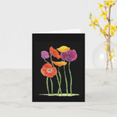 Carte du 50e anniversaire du Coquelicot (Fleur jaune)