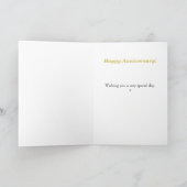 Carte du 50e anniversaire du Mariage (Intérieur)