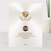 Carte du 50e anniversaire du Mariage pour les pare (Dos)