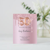 Carte du 50e anniversaire pour elle (Debout devant)