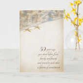 Carte du 59e anniversaire de la Starfish (Fleur jaune)