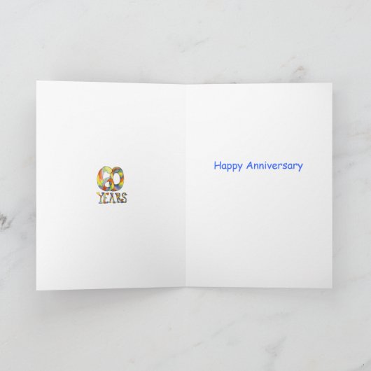 Carte du 60e anniversaire (Intérieur)