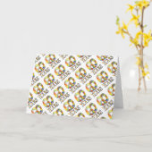 Carte du 60e anniversaire (Fleur jaune)