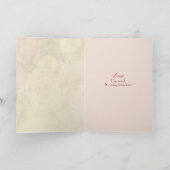 Carte du 63e anniversaire de vin et de rose (Intérieur)