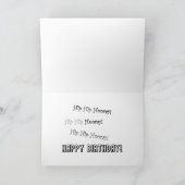 Carte du 70e anniversaire avec des foules de braco (Intérieur)