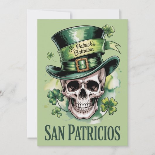 Carte du Bataillon Saint-Patrick des San Patricios (Devant)