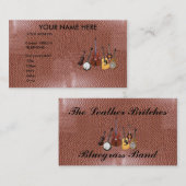 CARTE DU BLUEGRASS BAND-BUSINESS (Devant / Derrière)