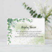 Carte du boîtier de la Fête des mariées Eucalyptus (Debout devant)