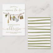 Carte du boîtier de l'adresse de la ligne de pêche (Devant / Derrière)