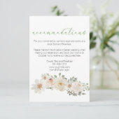 Carte du boîtier de mariage élégant à la florale b (Debout devant)