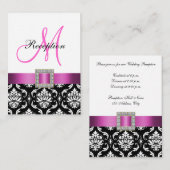 Carte du boîtier de réception en noir noir blanc D (Devant / Derrière)