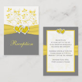 Carte du boîtier de réception jaune gris blanc (Devant / Derrière)