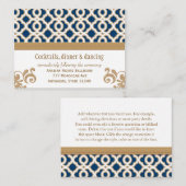 Carte du boîtier de réception Marine Blue Gold Mar (Devant / Derrière)