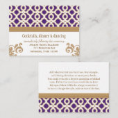 Carte du boîtier de réception marocaine violet et  (Devant / Derrière)