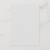 Carte du boîtier d'informations du Mariage gris do (Dos)