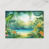 Carte du boîtier du Baby shower Cute Dinosaur (Dos)