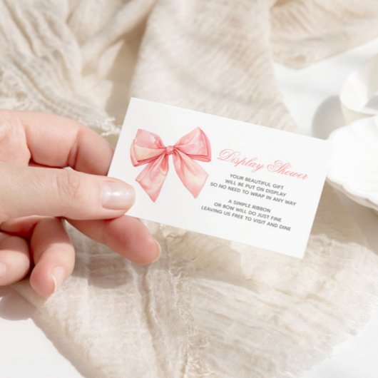 Carte du boîtier du Baby shower d'affichage en arc