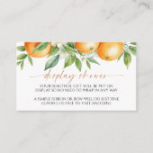 Carte du boîtier du Baby shower d'affichage Floral (Devant)