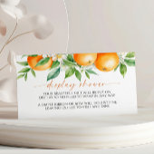 Carte du boîtier du Baby shower d'affichage Floral