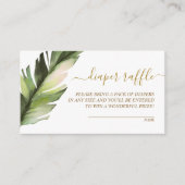 Carte du boîtier du Baby shower de couches de feui (Devant)