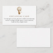 Carte du boîtier du Baby shower de l'ours en peluc (Devant / Derrière)