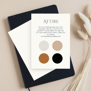 Carte du boîtier du code vestimentaire du Mariage 