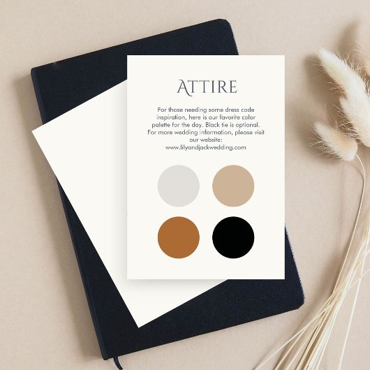 Carte du boîtier du code vestimentaire du Mariage