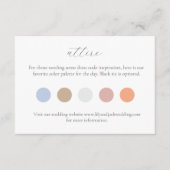 Carte du boîtier du code vestimentaire du Mariage  (Devant)