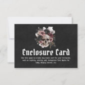 Carte du boîtier du crâne floral d'Halloween gothi (Devant)