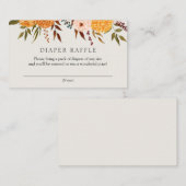 Carte du boîtier du rabat de la fleur d'automne (Devant / Derrière)