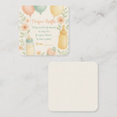 Carte du boîtier du rabat du Baby shower mignon (Devant / Derrière)