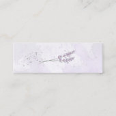 Carte du boîtier du site Web mariage de lavande d' (Dos)