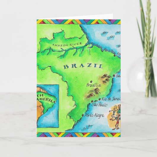 Carte du Brésil (Devant)