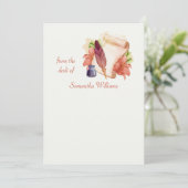 Carte Du bureau de la papeterie personnalisée (Debout devant)