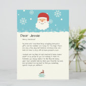 Carte Du bureau de Père Noël|Custom Christmas Snowman (Debout devant)